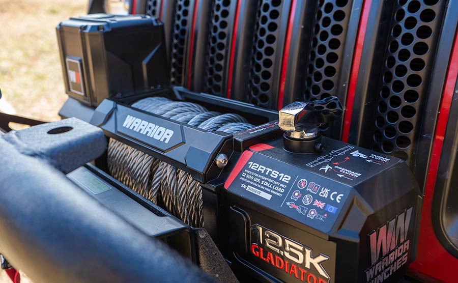 Gladiator R-Type 12,500lb 12v Electric Winch - Steel Rope - Image 11