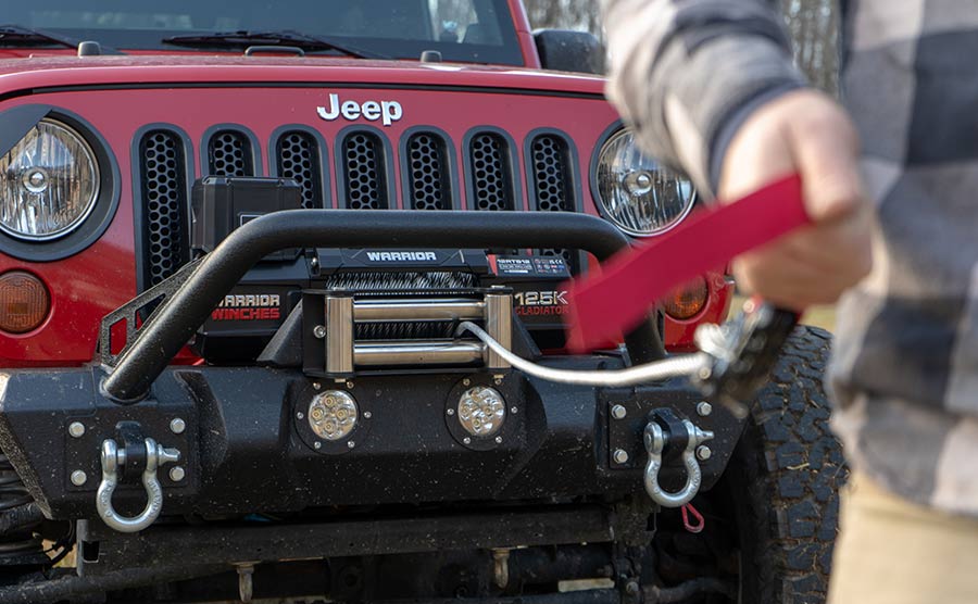 Gladiator R-Type 12,500lb 12v Electric Winch - Steel Rope - Image 7